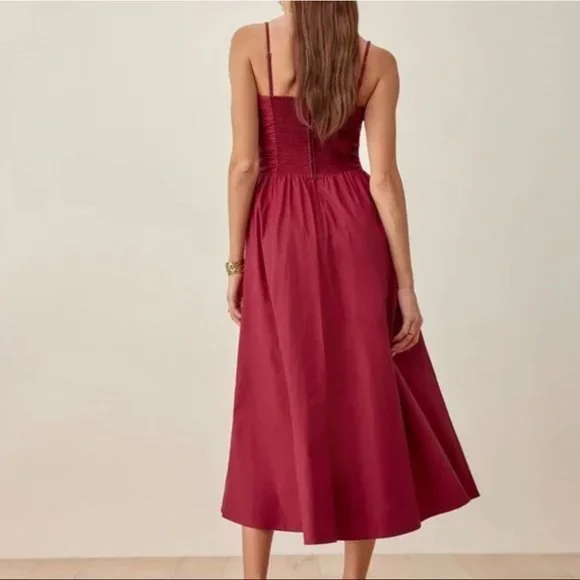 Reformation Lissa Dress - Cherry - Picture 4 of 15